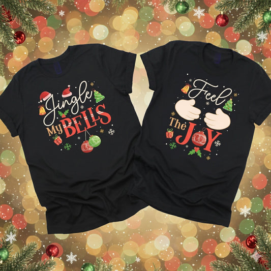 Jingle My Bells Funny Christmas Couple Shirts
