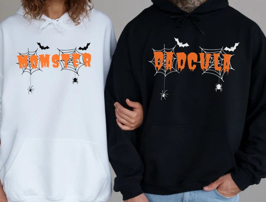 Momster Dadcular Cute Couple Halloween Hoodies