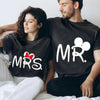 Mouse Cartoon Mr & Mrs Matching Couple Shirts