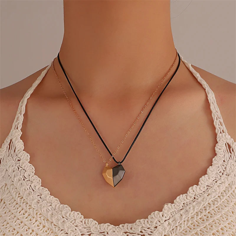 Love Stone Couple Matching Necklaces