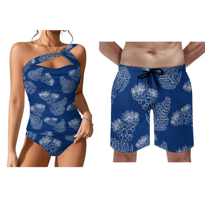 Women's Bikini Men's Short Couple Swimware