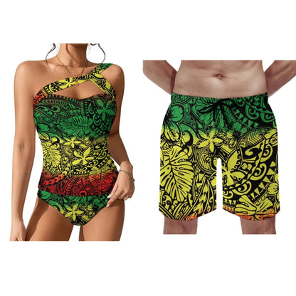 Women's Bikini Men's Short Couple Swimware