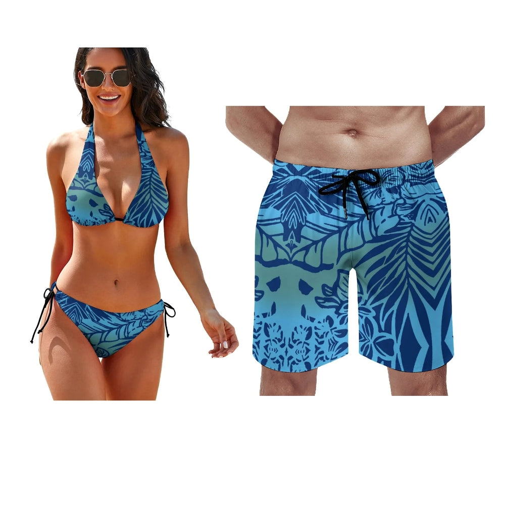 Summer Beach Couple Swimwear