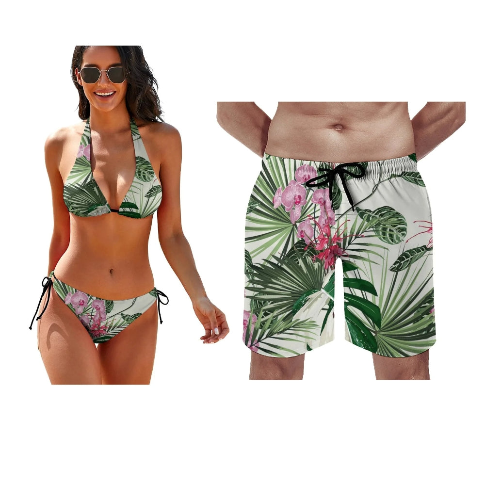 Summer Beach Couple Swimwear