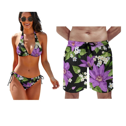 Summer Beach Couple Swimwear