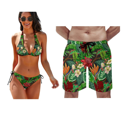 Summer Beach Couple Swimwear