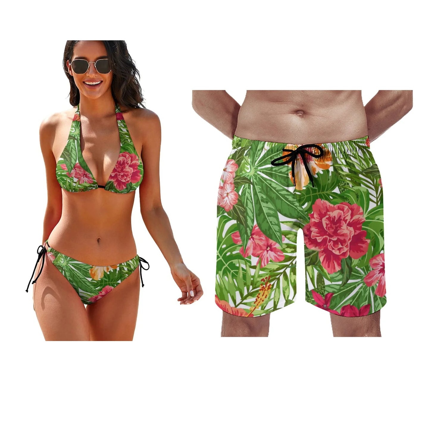 Summer Beach Couple Swimwear