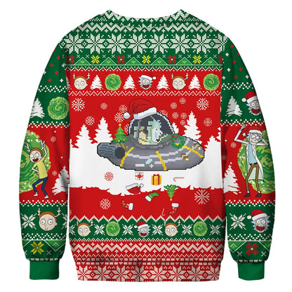 Ricky And Morty Christmas Couple Ugly Sweater