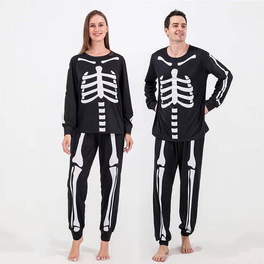 Skeleton Matching Halloween Pajamas for Couple